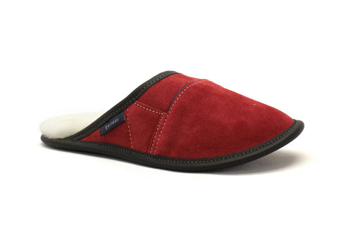 PANTOUFLES GARNEAU MULE 0350-20 - SUÈDE ROUGE - F2000.862