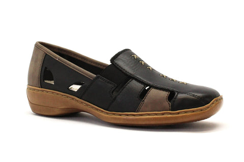 RIEKER 41385-01 - NOIR MULTI - F30.19016