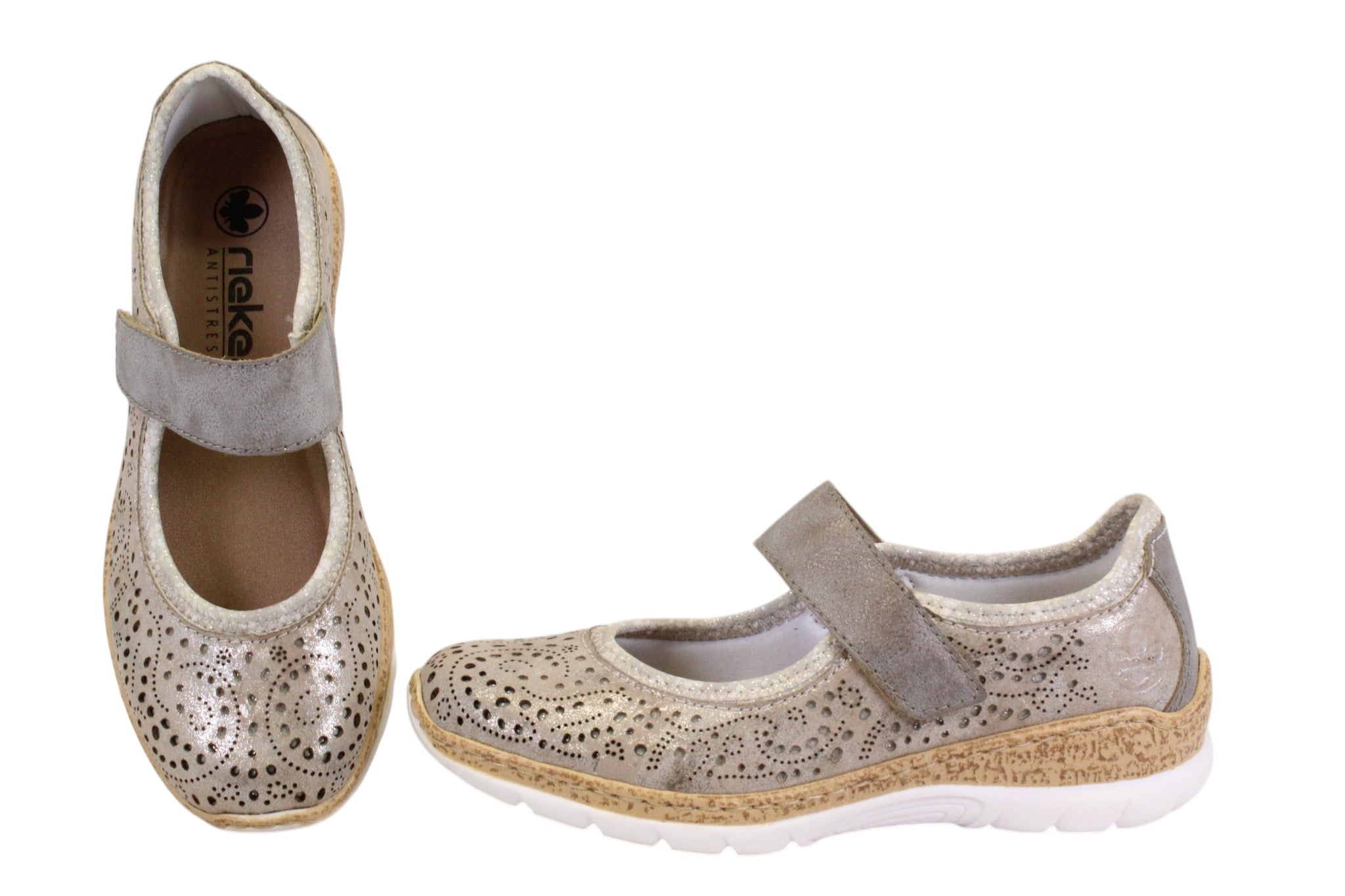 RIEKER N4299-90 - BEIGE METAL - F30.26003