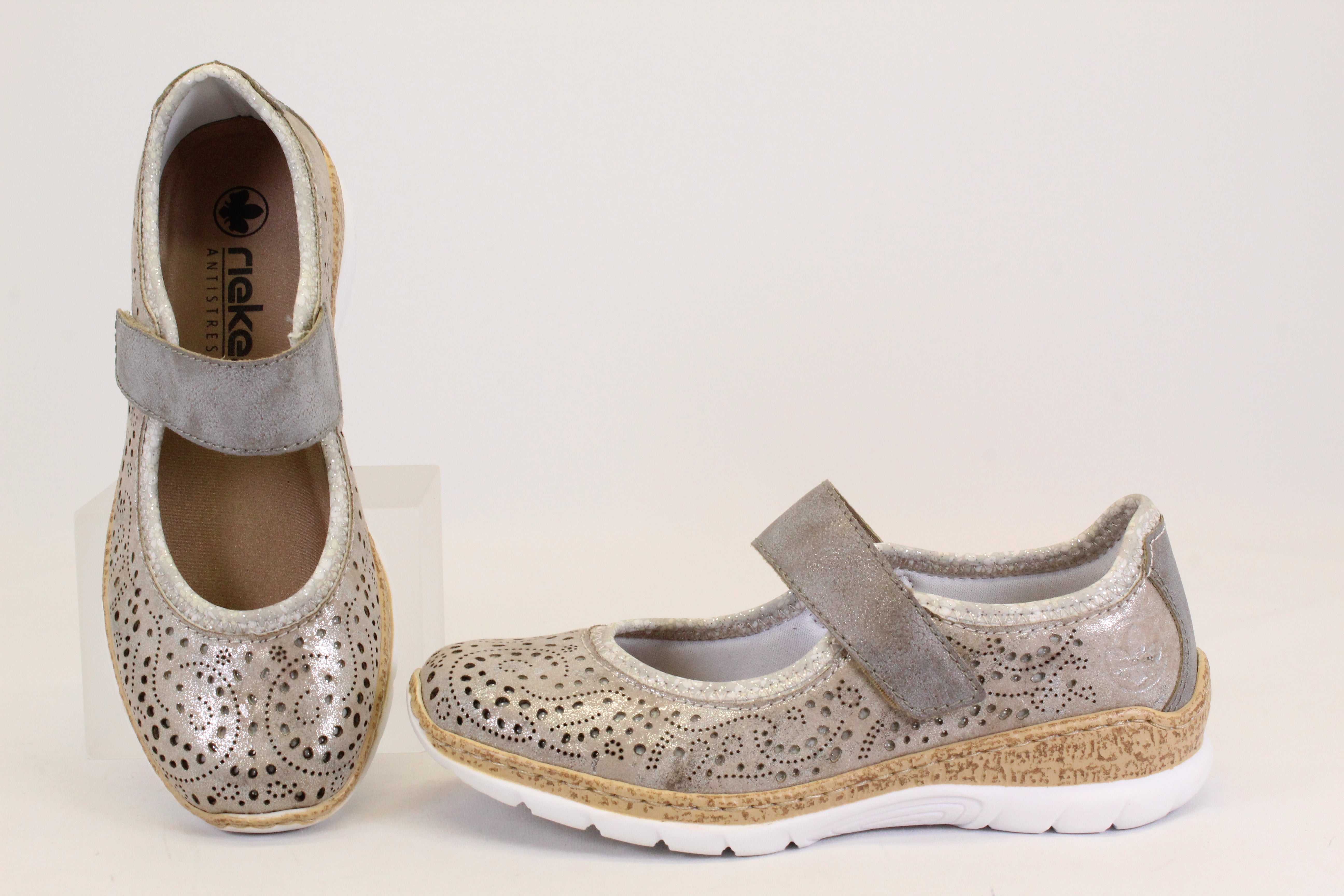 RIEKER N4299-90 - BEIGE METAL - F30.26003