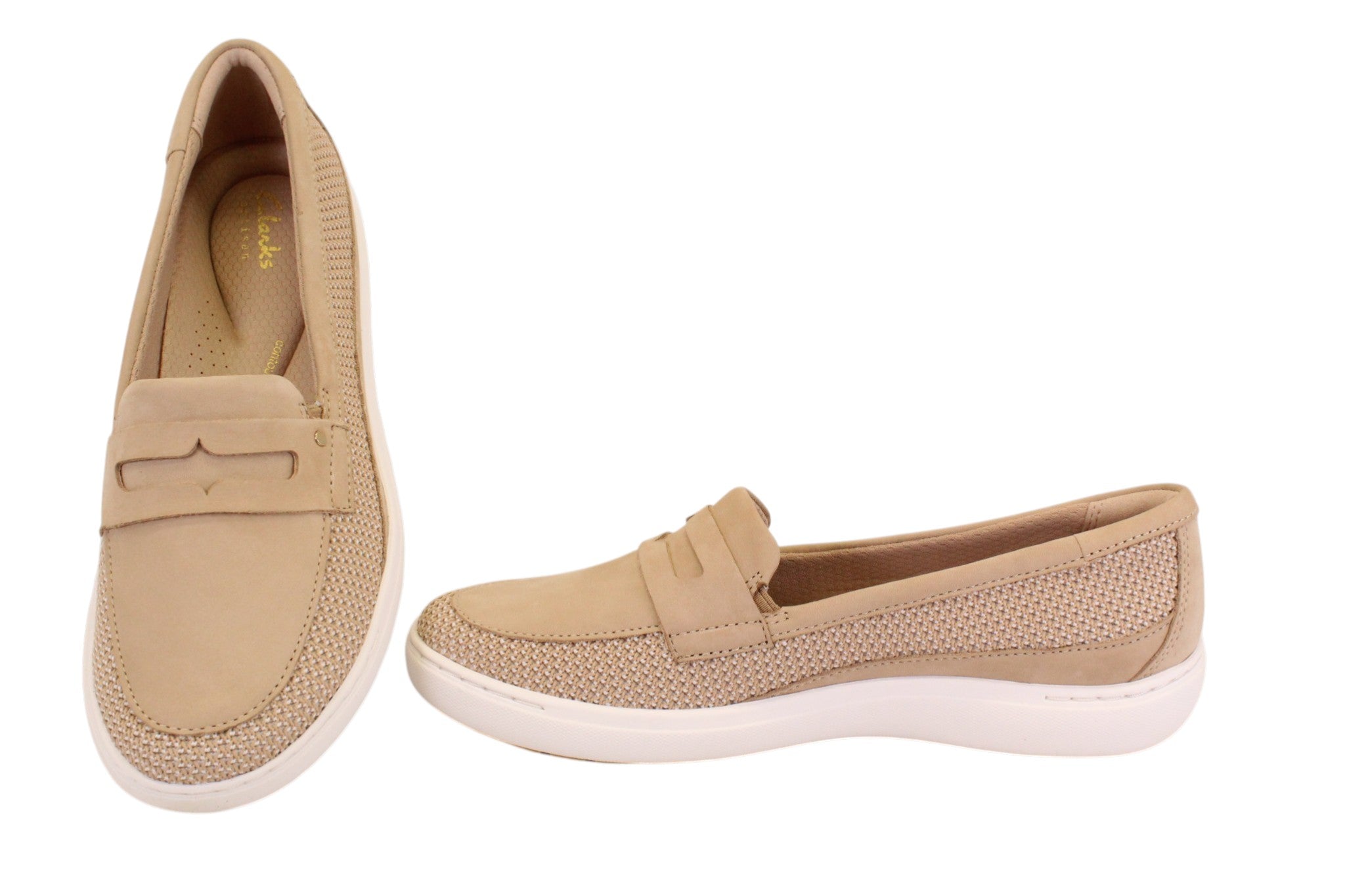 C & J CLARK 26186221 - BEIGE NUBUCK - F33.26010