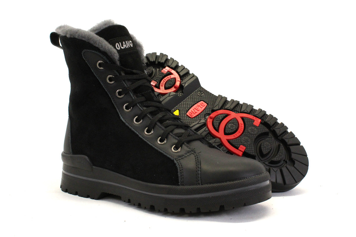 OLANG ZAIDE SHERLING - NOIR SUEDE - F70.21530