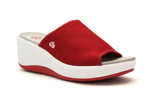 C & J CLARK STEP CALI BAY - ROUGE - F97.19025