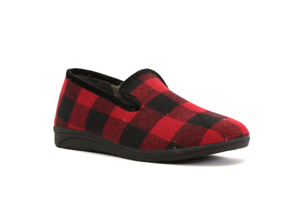 IMP PANTOUFLES / BULLE JUAN 25 - ROUGE ET NOIR - H2000.327