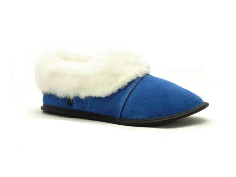PANTOUFLES GARNEAU PARESSEUSE BLEX - SUÈDE BLEU - F2000.309