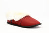 PANTOUFLES GARNEAU PARESSEUSE CUIR - CUIR ROUGE - F2000.856