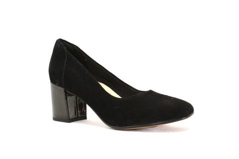 C & J CLARK CHANTELLE AVA - NOIR SUEDE - F20.19502