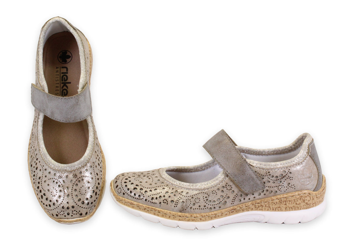 RIEKER N4299-90 - BEIGE METAL - F30.26003