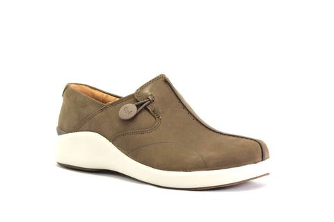 C & J CLARK UN LOOP 2 - TAUPE NUBUCK - F33.19500