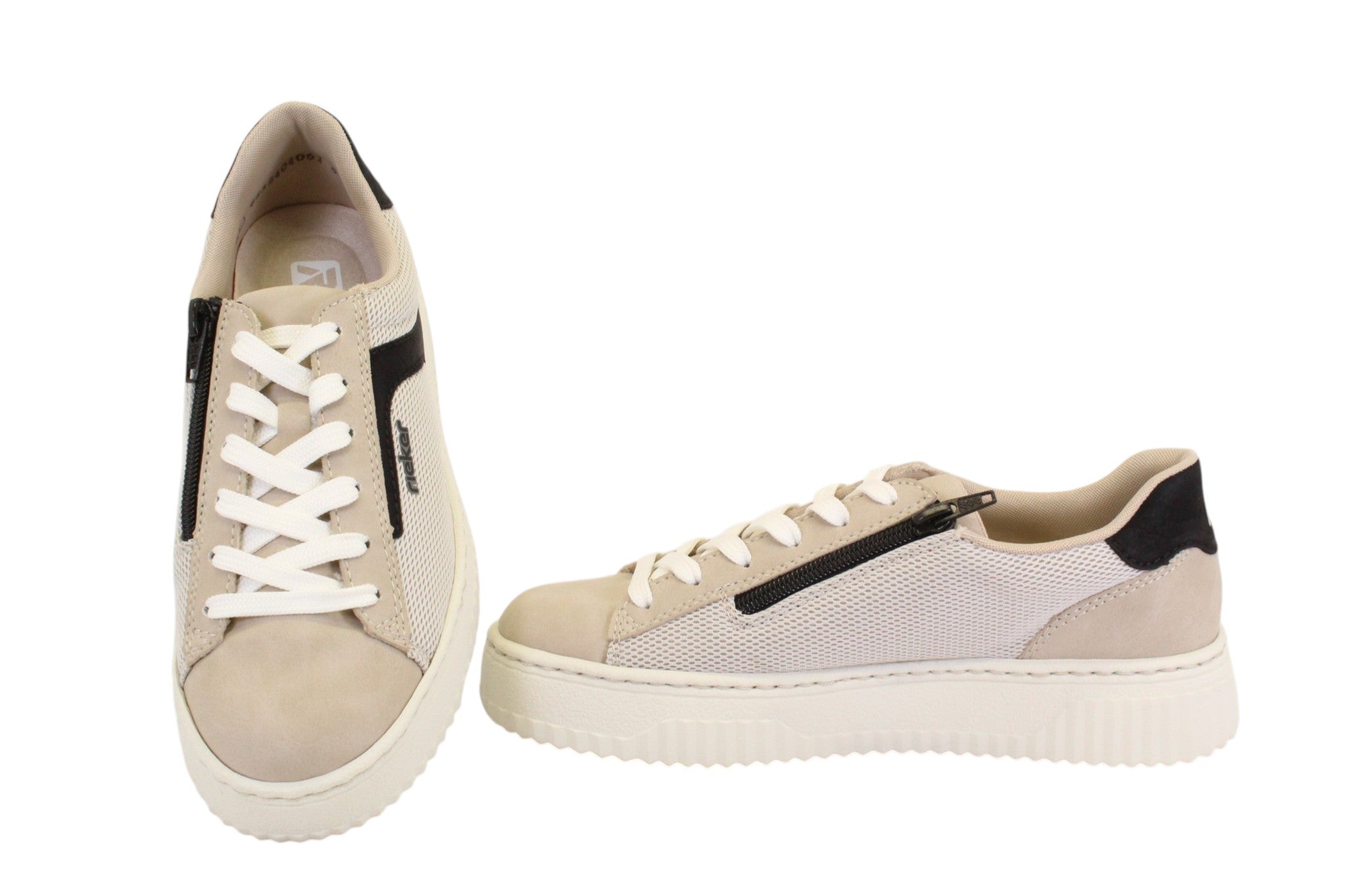 RIEKER N9900-60 - BEIGE MULTI - F33.26009