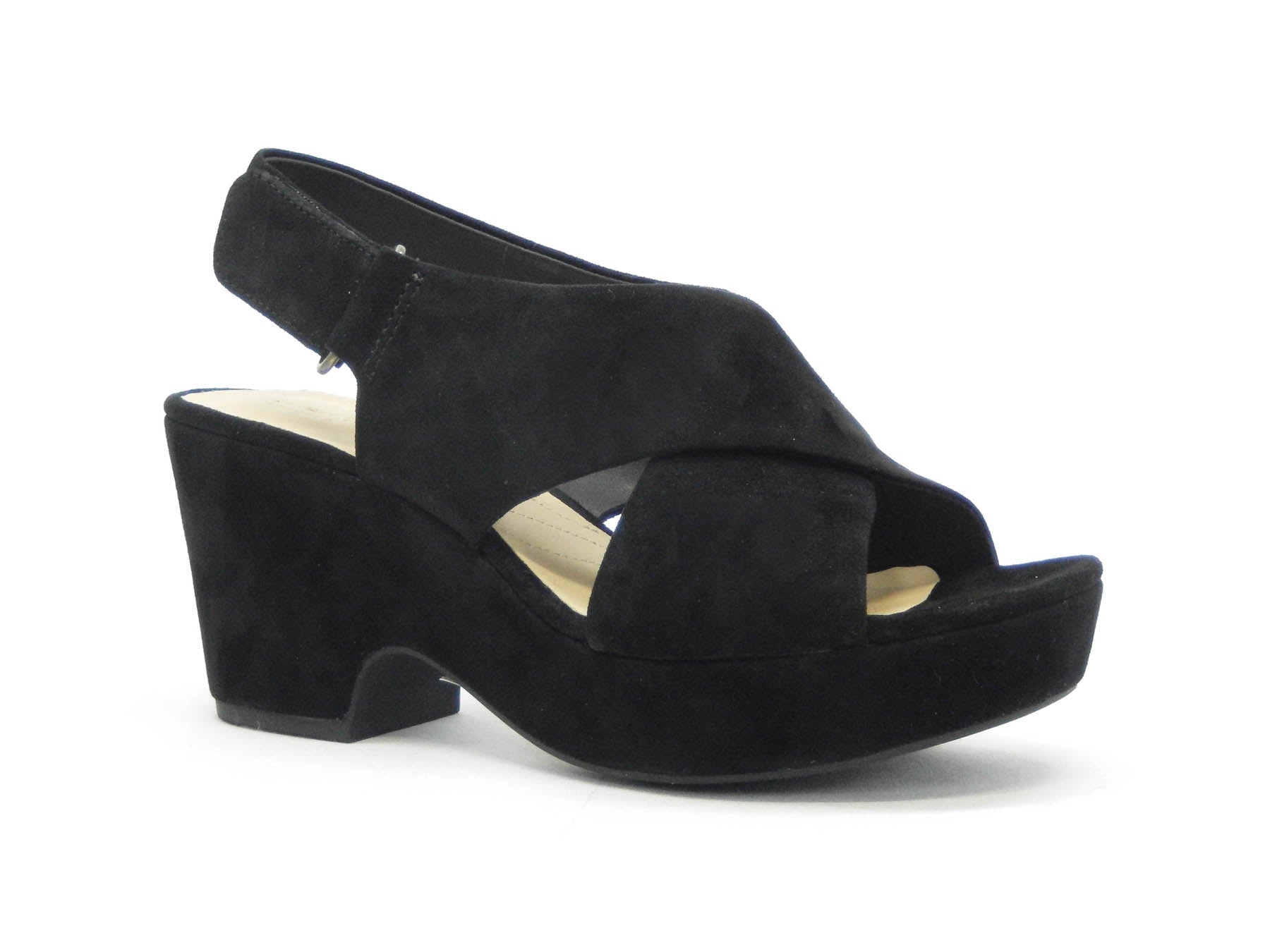 C & J CLARK MARITZA-A - NOIR SUÈDE - FF20.18004
