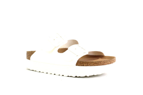 BIRKENSTOCK ARIZONA PLATEFO - BLANC VEGAN - FF91.21004