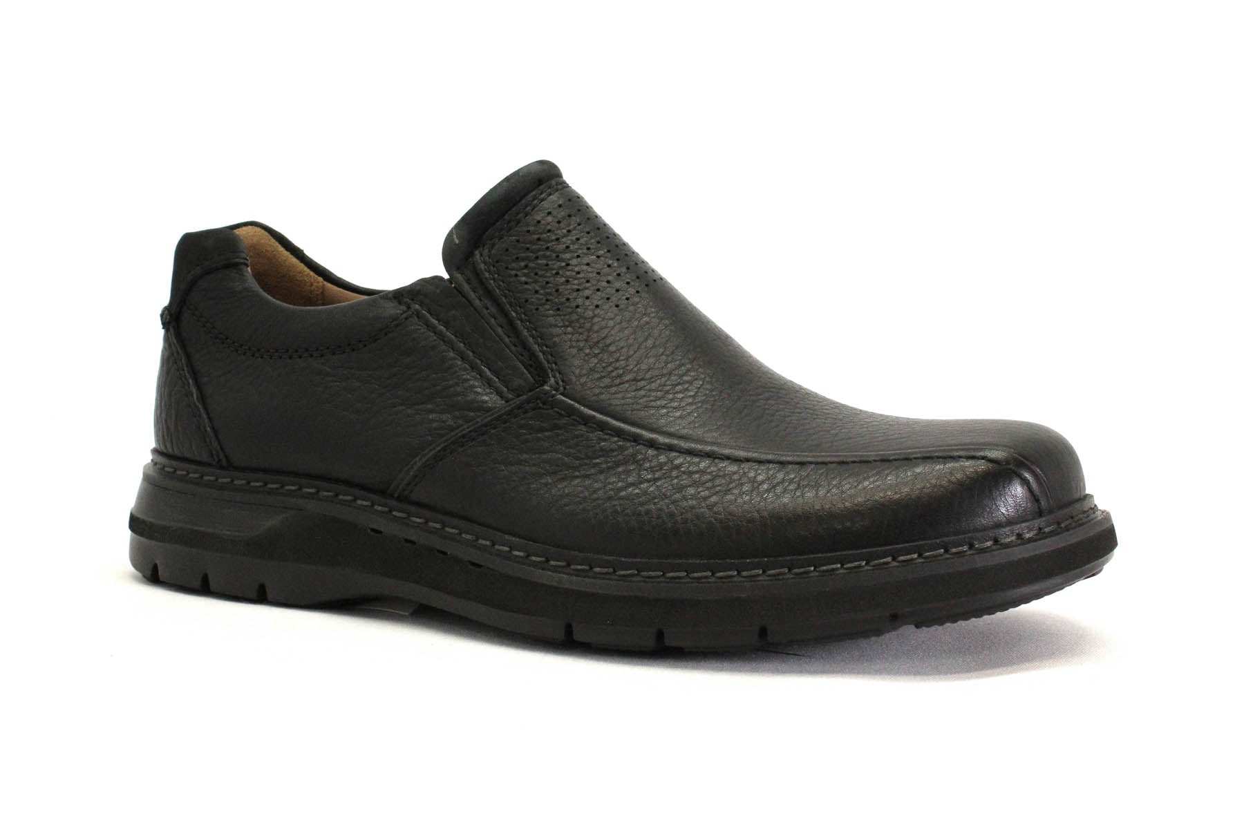 C & J CLARK UN RAMBLE STEP - NOIR - H30.18505