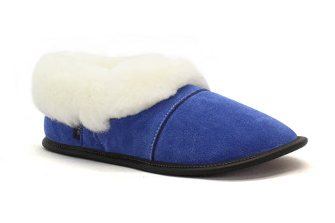 PANTOUFLES GARNEAU PARESSEUSE BLEU - SUÈDE BLEU - F2000.852