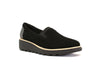 C & J CLARK SHARON DOLLY - NOIR SUEDE - F30.19514